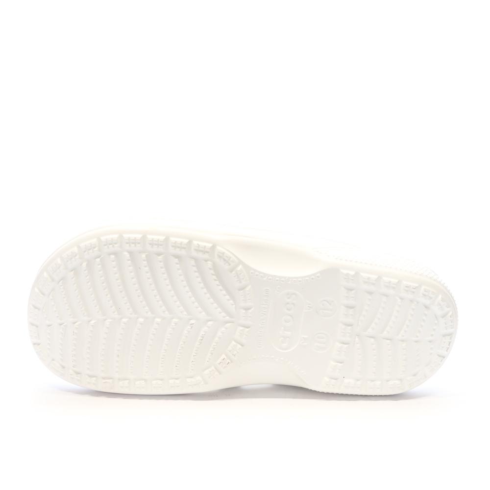 Claquettes Crocs Blanches Homme Baya Slide U vue 2