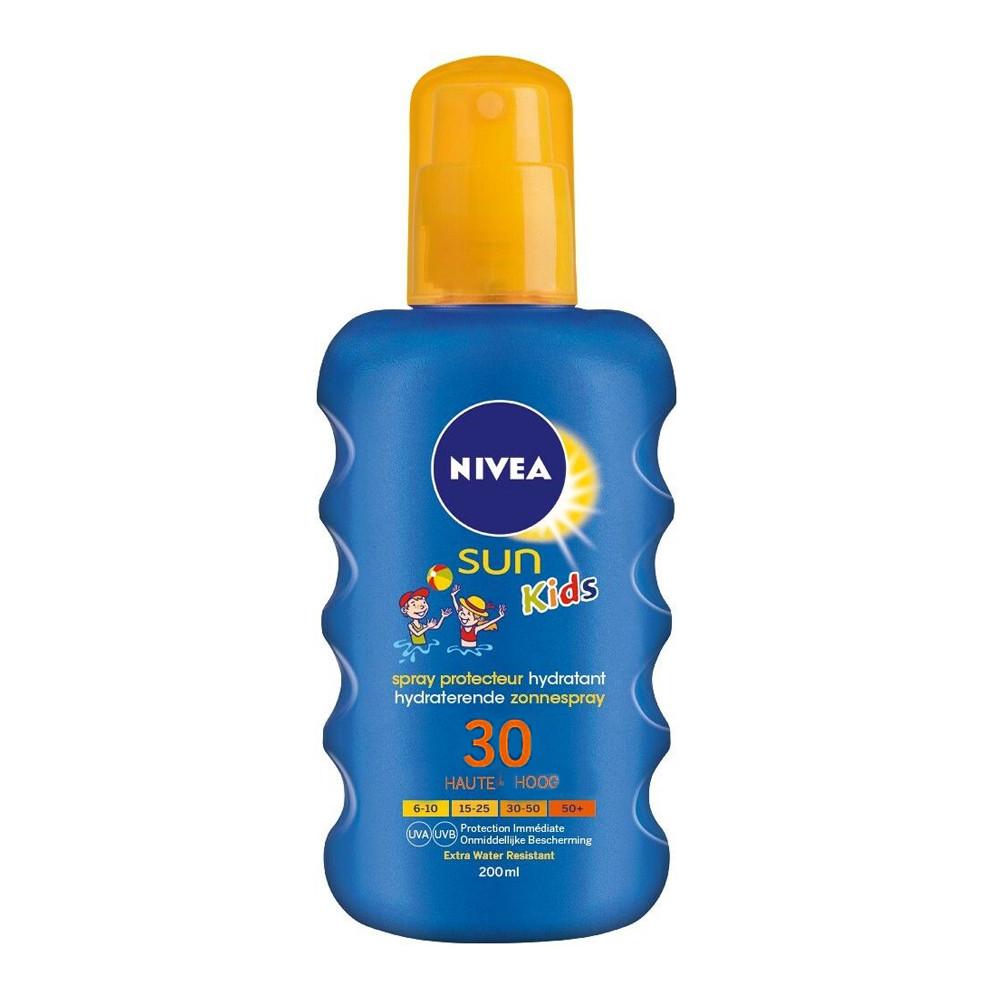 Crème Solaire kids Spray 30 NIVEA Sun 200ml pas cher