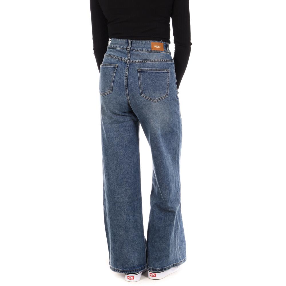 Jean Loose Bleu Femme Monday Premium 3280 vue 2