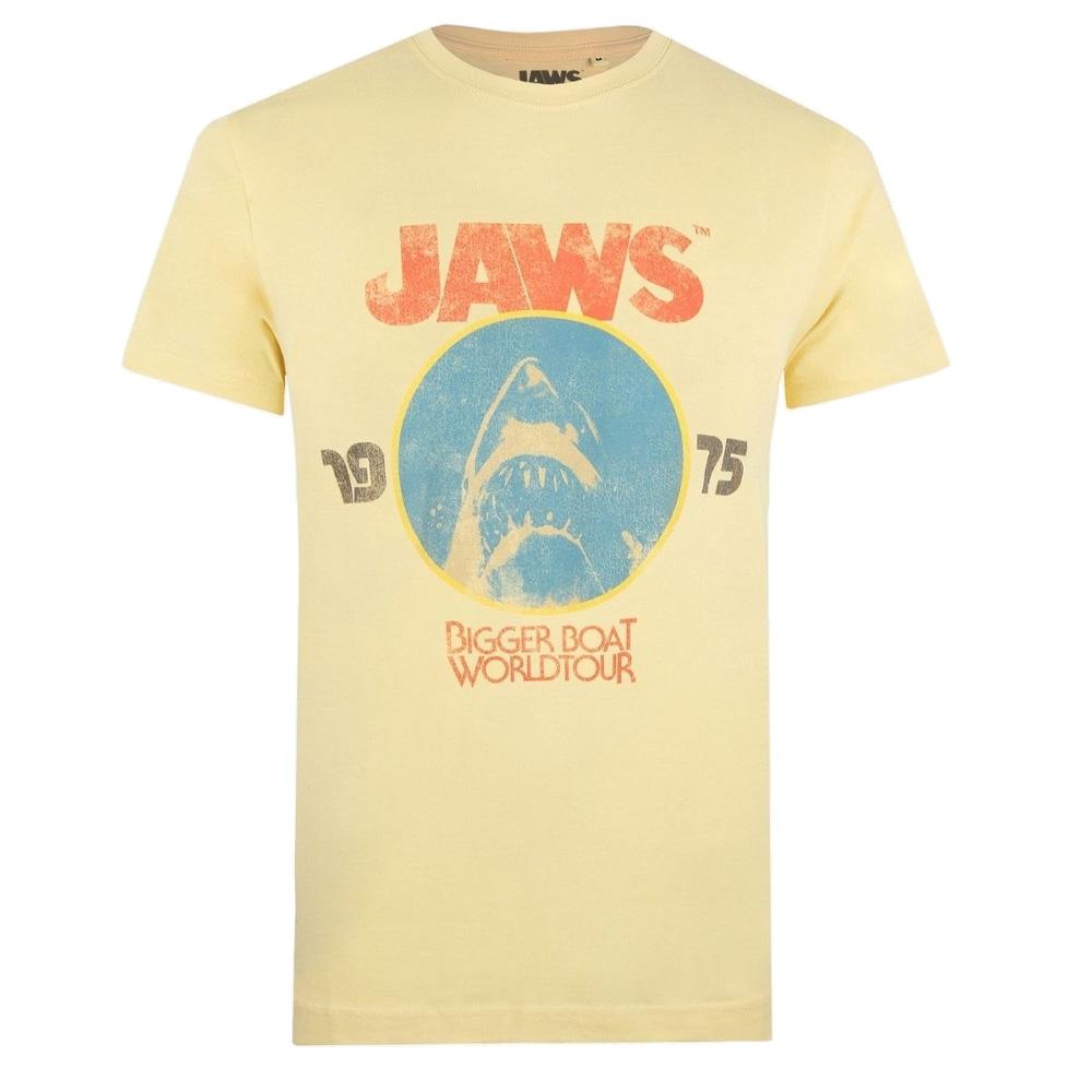 T-Shirt Orange Homme Jaws World Tour pas cher