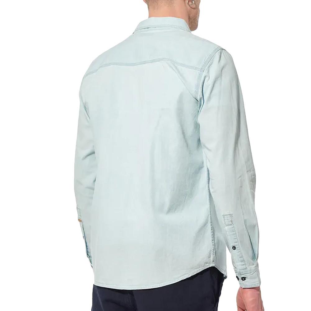 Chemise Bleue Homme Kaporal Nadim vue 2