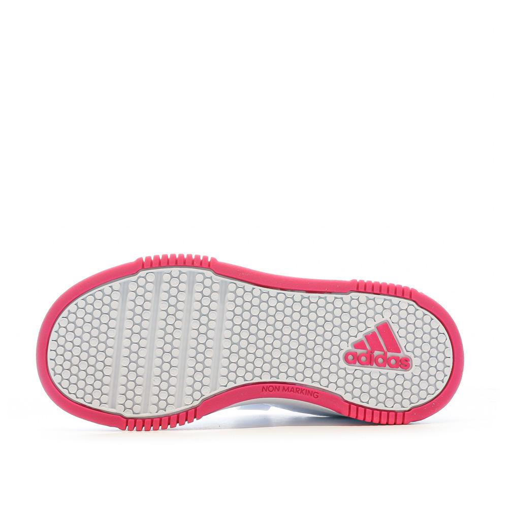 Baskets Blanches/Roses Fille Adidas Tensaur vue 5
