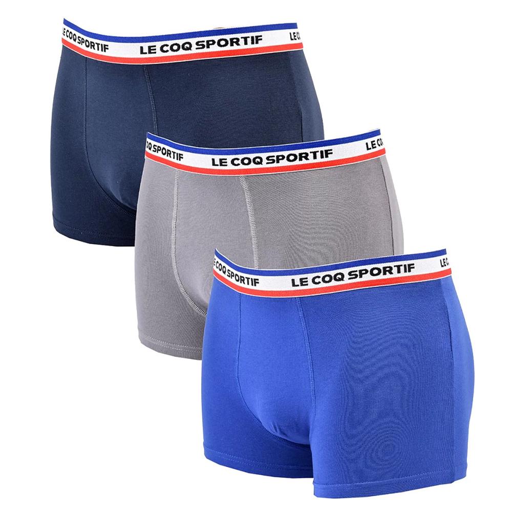 Lot de 3 Boxers Gris/Marine/Bleu Homme Le Coq Sportif Boxer pas cher