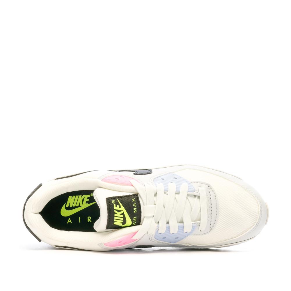 Baskets Blanches Femme Nike Air Max 90 vue 4