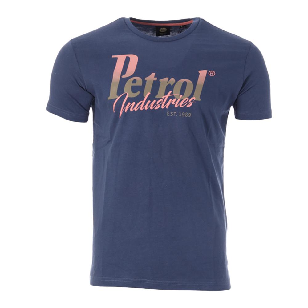T-Shirt Bleu Homme Petrol Industries Classics pas cher