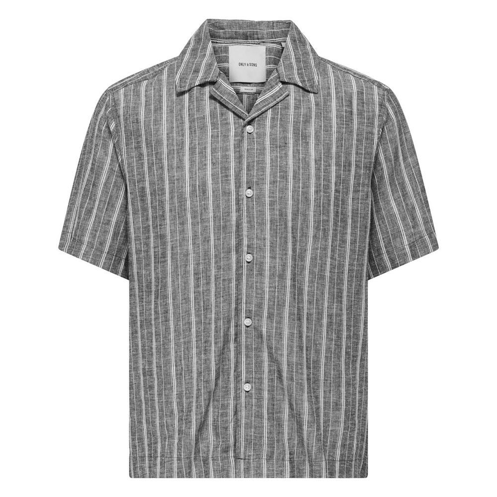 Chemisettes Gris Homme Only & Sons Onsseppo Strip pas cher