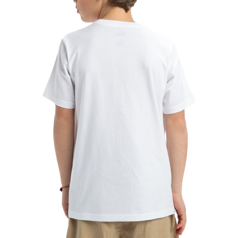 T-shirt Blanc Garçon Quiksilver Typed Out vue 2