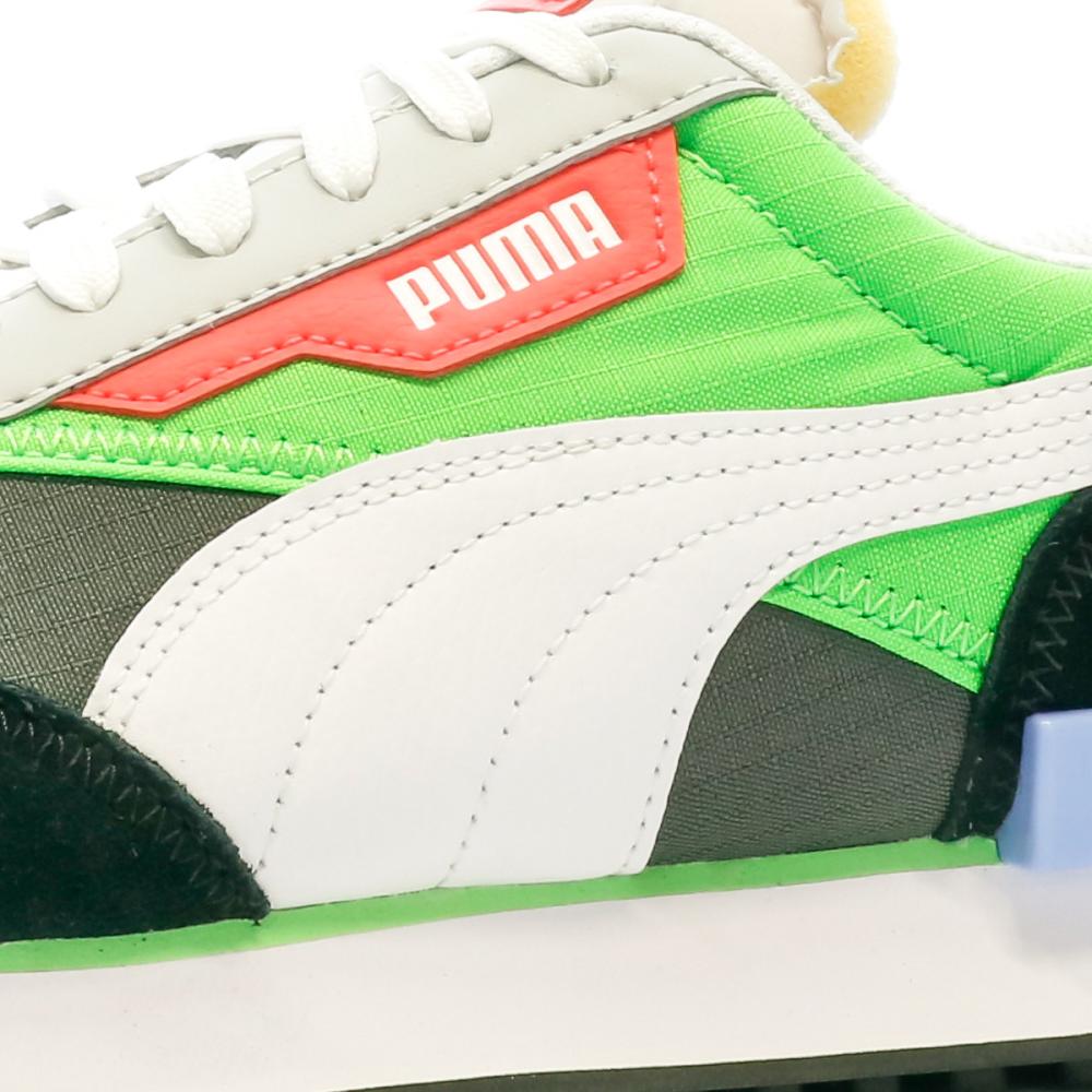 Baskets Blanches/Vertes Homme Puma Future Rider Play On vue 7