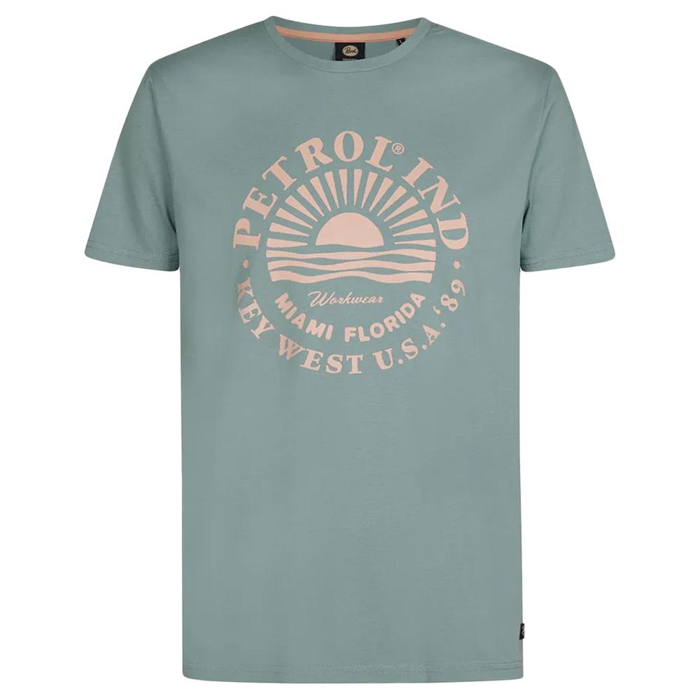 T-shirt Bleu Homme Petrol Industries TSR127 pas cher