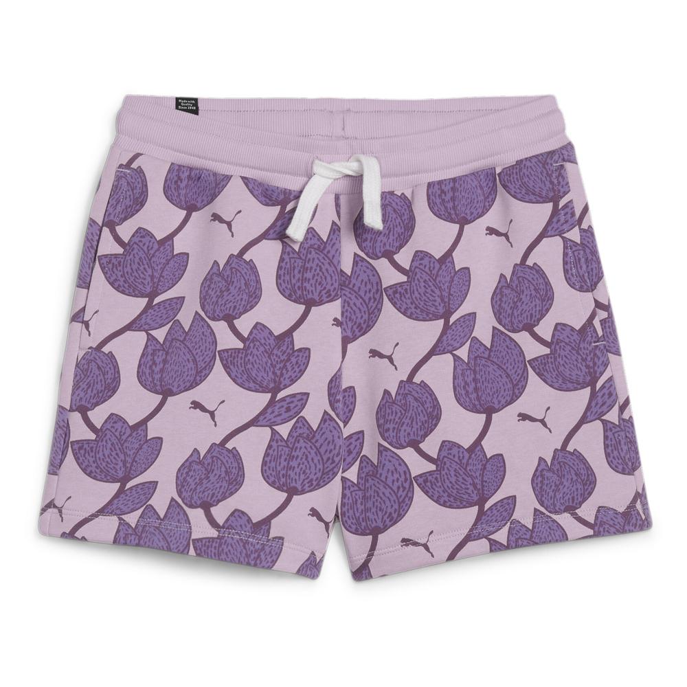 Short Mauve Fille Puma Blossom pas cher