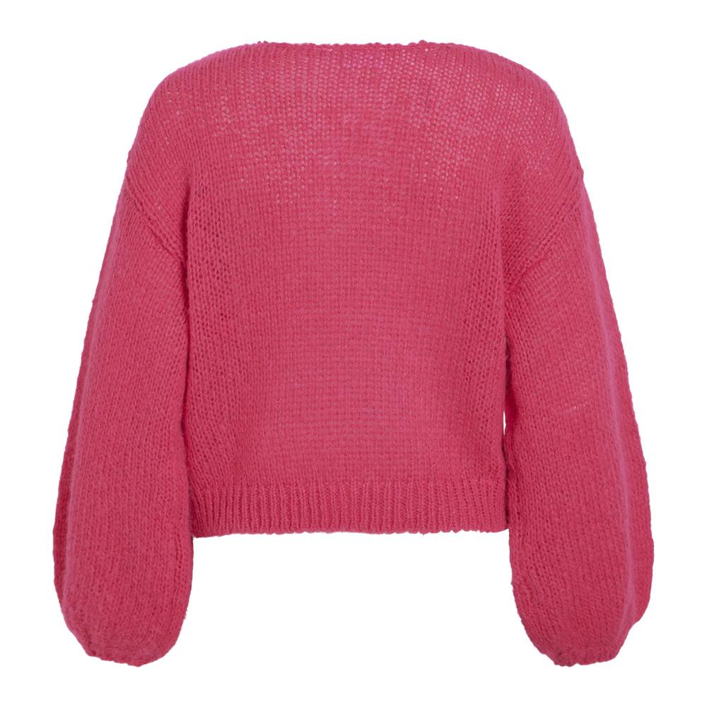 Pull Rose Femme Vila Choca vue 2