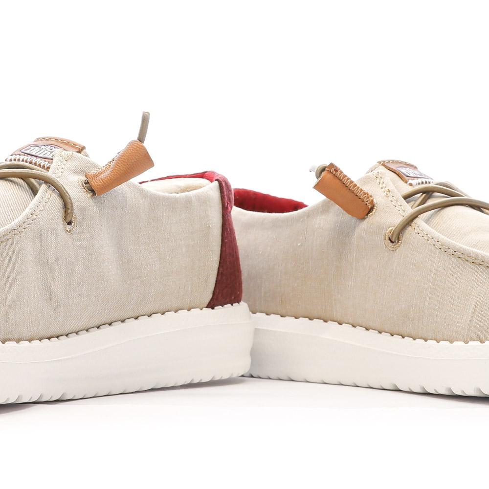 Chaussures Beige/Marron Femme Hey Dude Wendy Stretch vue 7