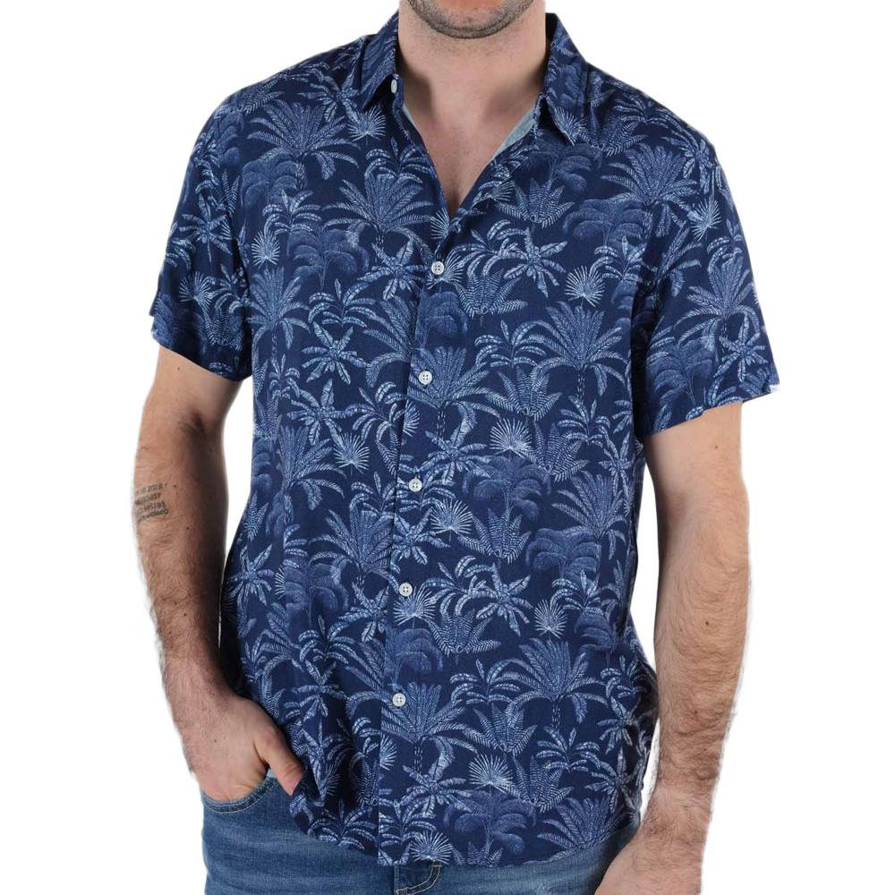 Chemisette Manches Courtes Marine Homme Deeluxe Willson pas cher