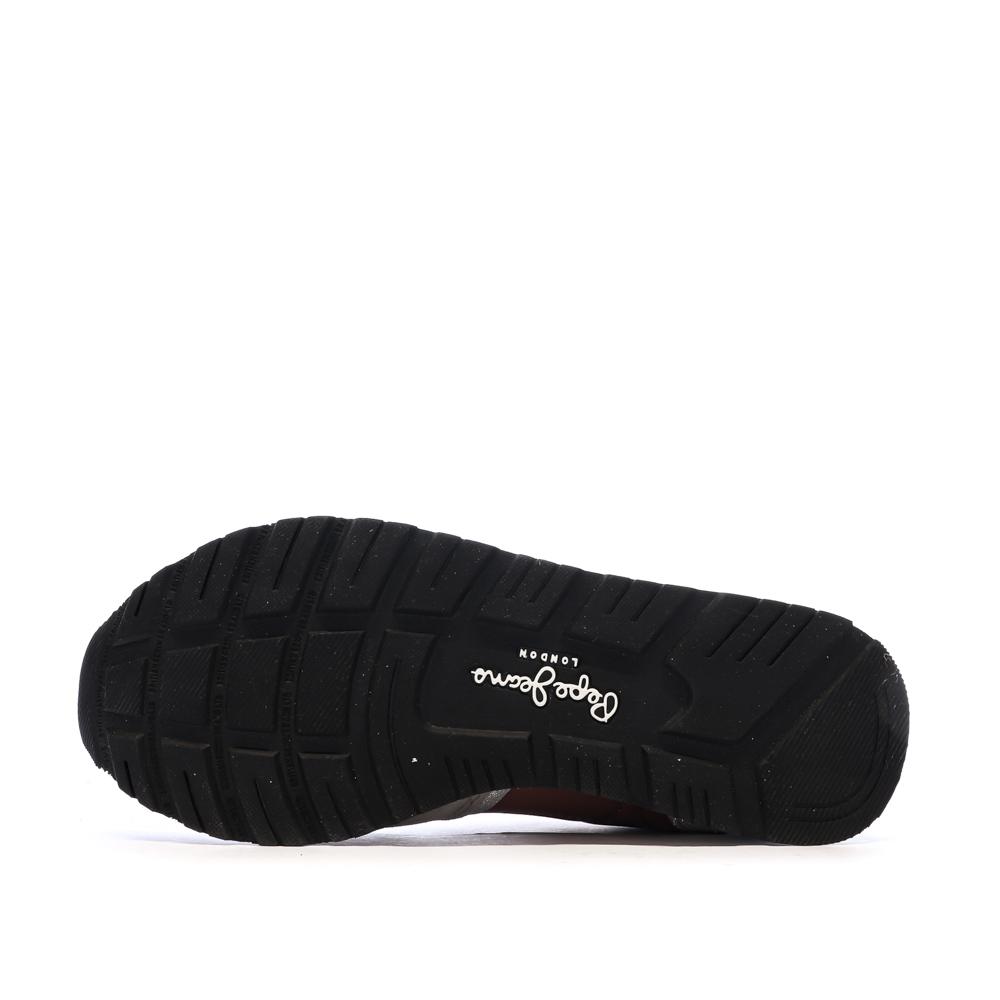 Baskets Bordeaux/Gris Femme Pepe jeans Marlon vue 5