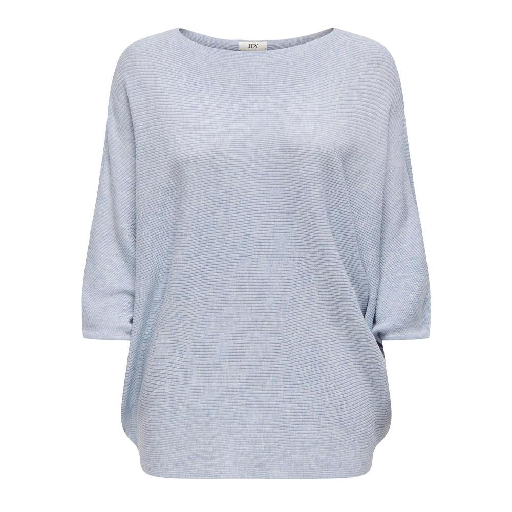 Pull Bleu Clair manches 3/4 Femme JDY New Behave pas cher