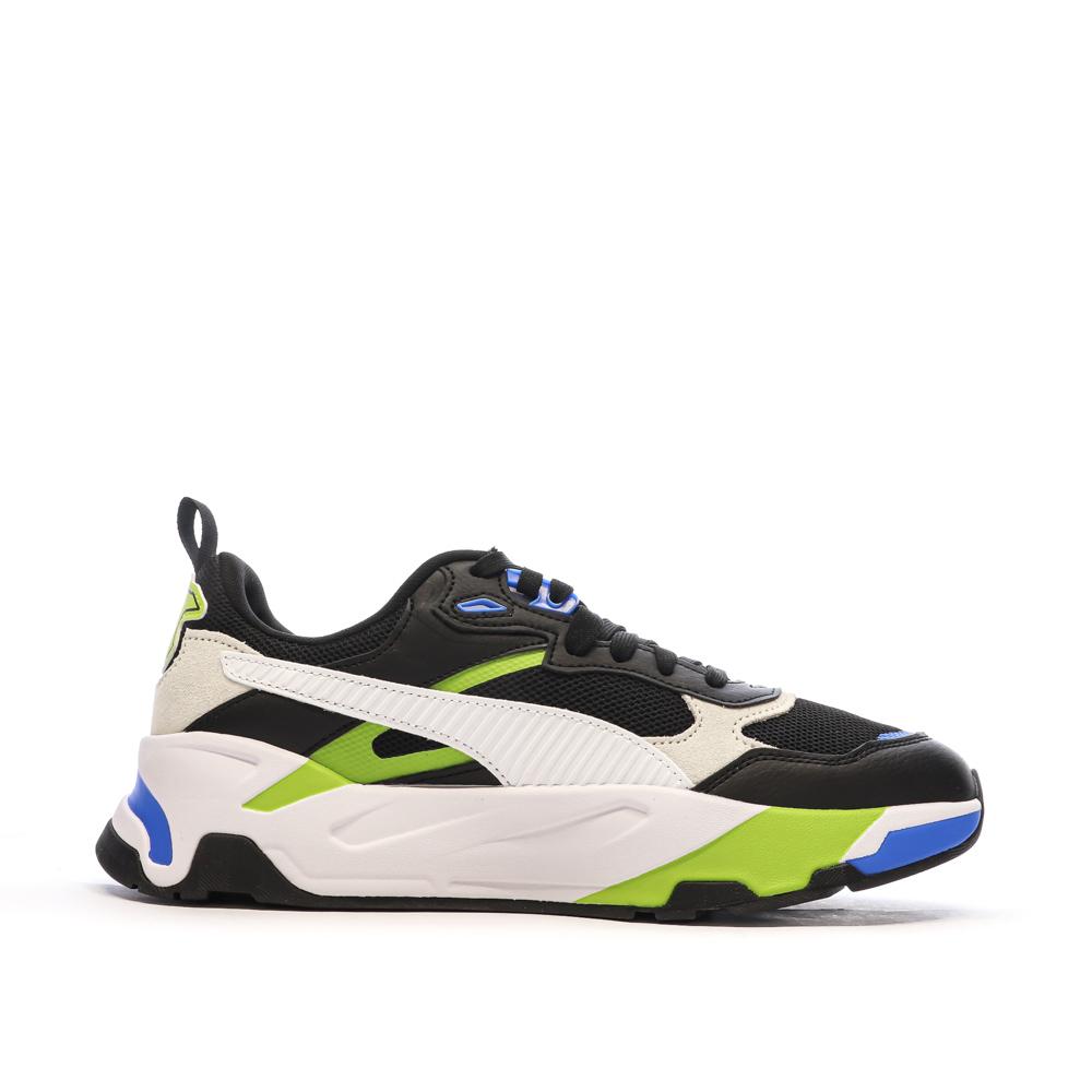 Baskets Noire/Blanches/Verte Homme Puma Trinity vue 2