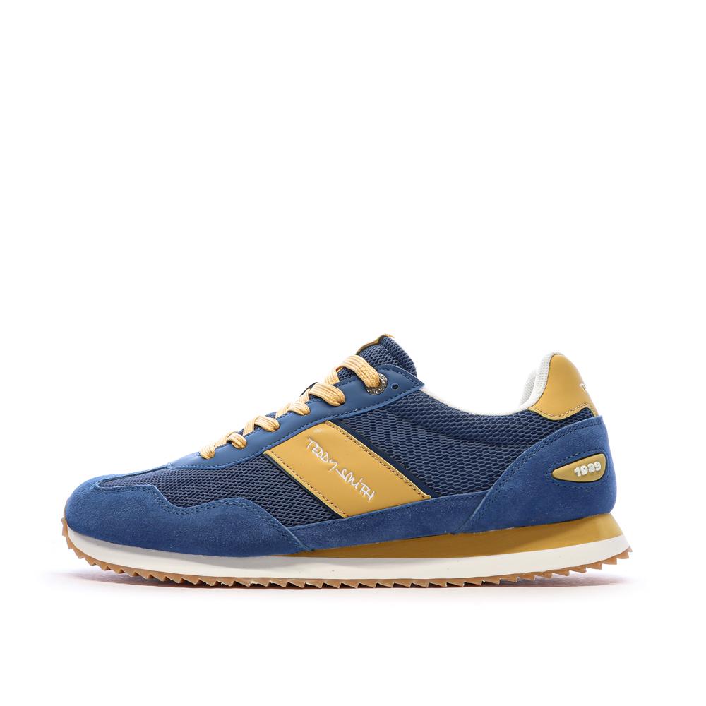 Baskets Bleu/Jaune Homme Teddy Smith 120501 pas cher