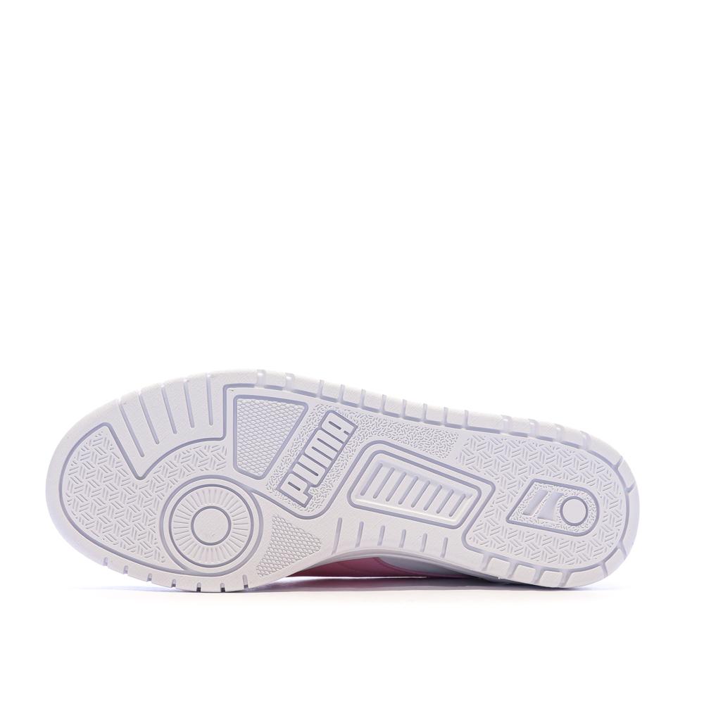 Baskets Blanc/Mauve/Rose Fille Puma Shuffle Downtown vue 5