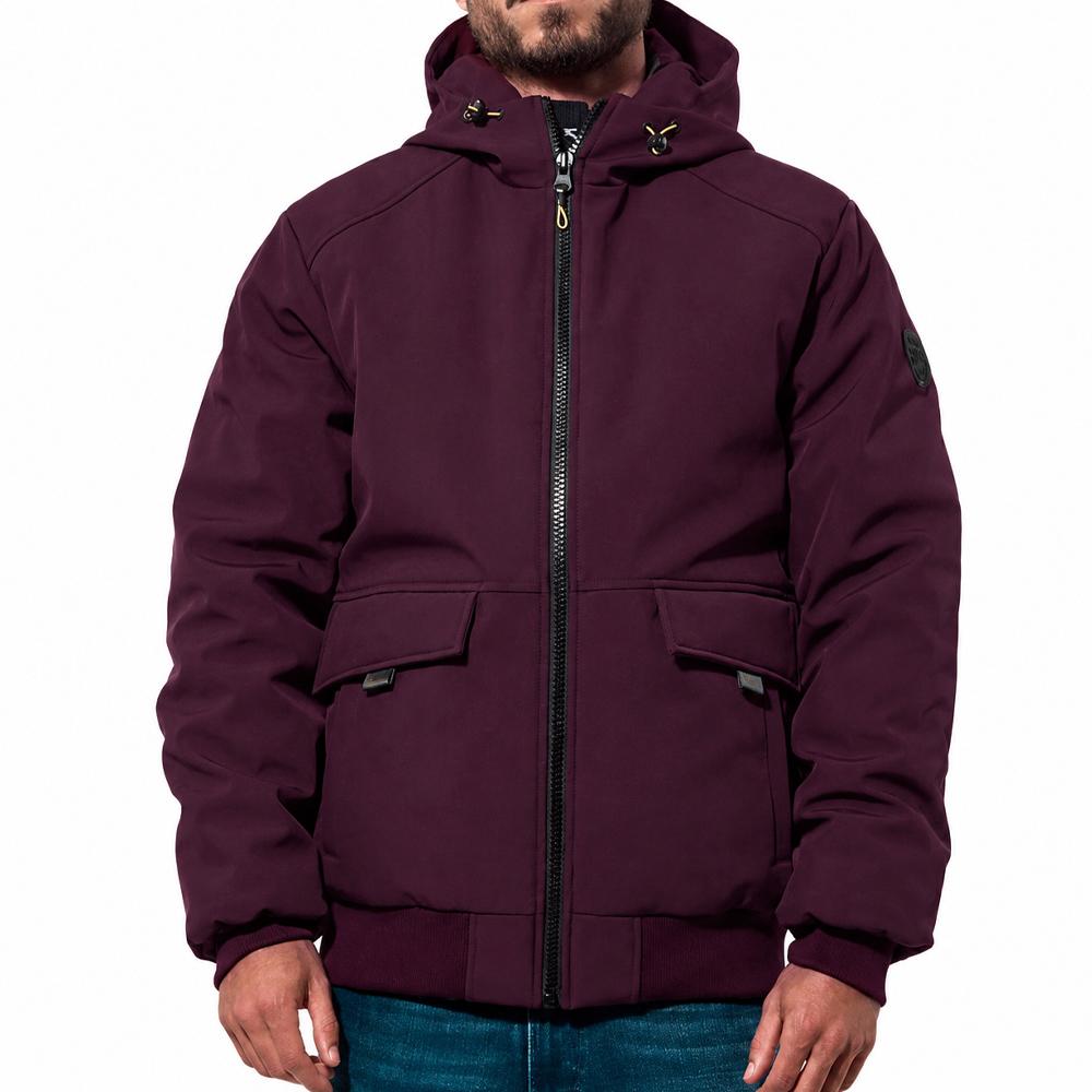 Parka para hombre Kaporal AYOH2 en color burdeos barato