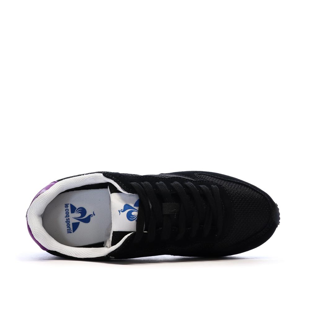 Baskets Noires Femme Le Coq Sportif Alpha vue 3