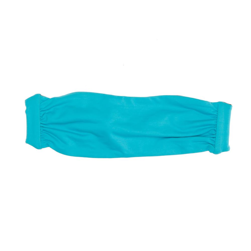 Haut de Bikini Bandeau Réversible Turquoise/Marron Femme Nana Cara Gioia vue 2