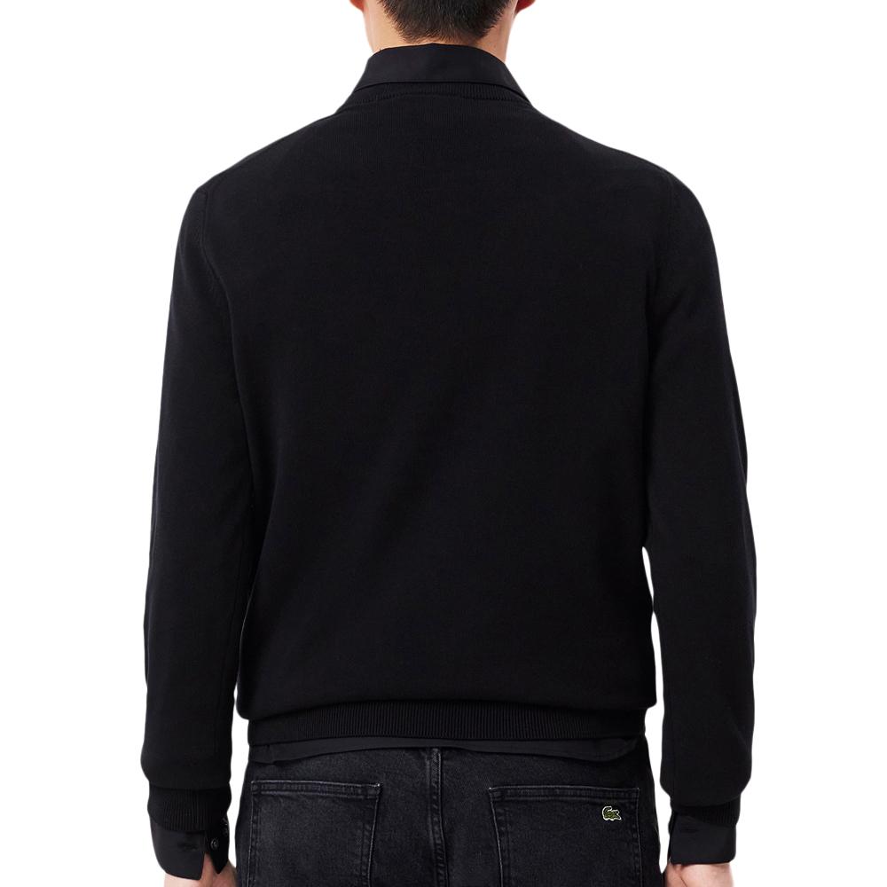 Pull Noir Homme Lacoste Pull Lacoste AH2193 vue 2