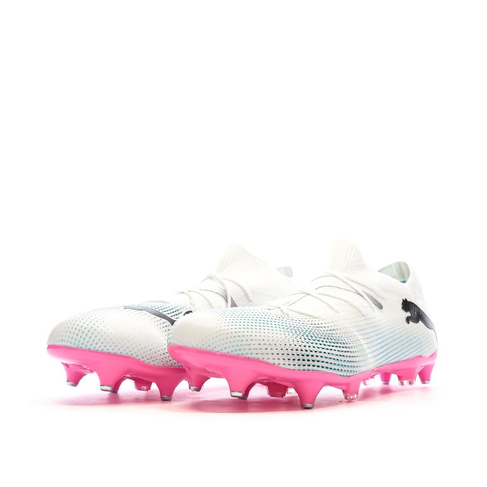 Chaussures Football Blanc/Bleu Homme Puma Future 7 Match vue 6