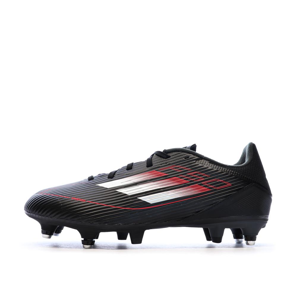 Chaussures de Foot Noir/Rouge Homme Adidas F50 League SG pas cher