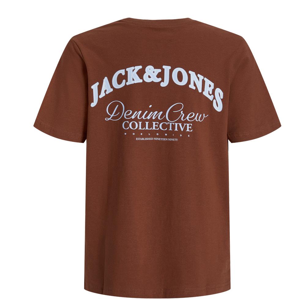 T-Shirt Marron Garçon Jack & Jones Whtiley vue 2
