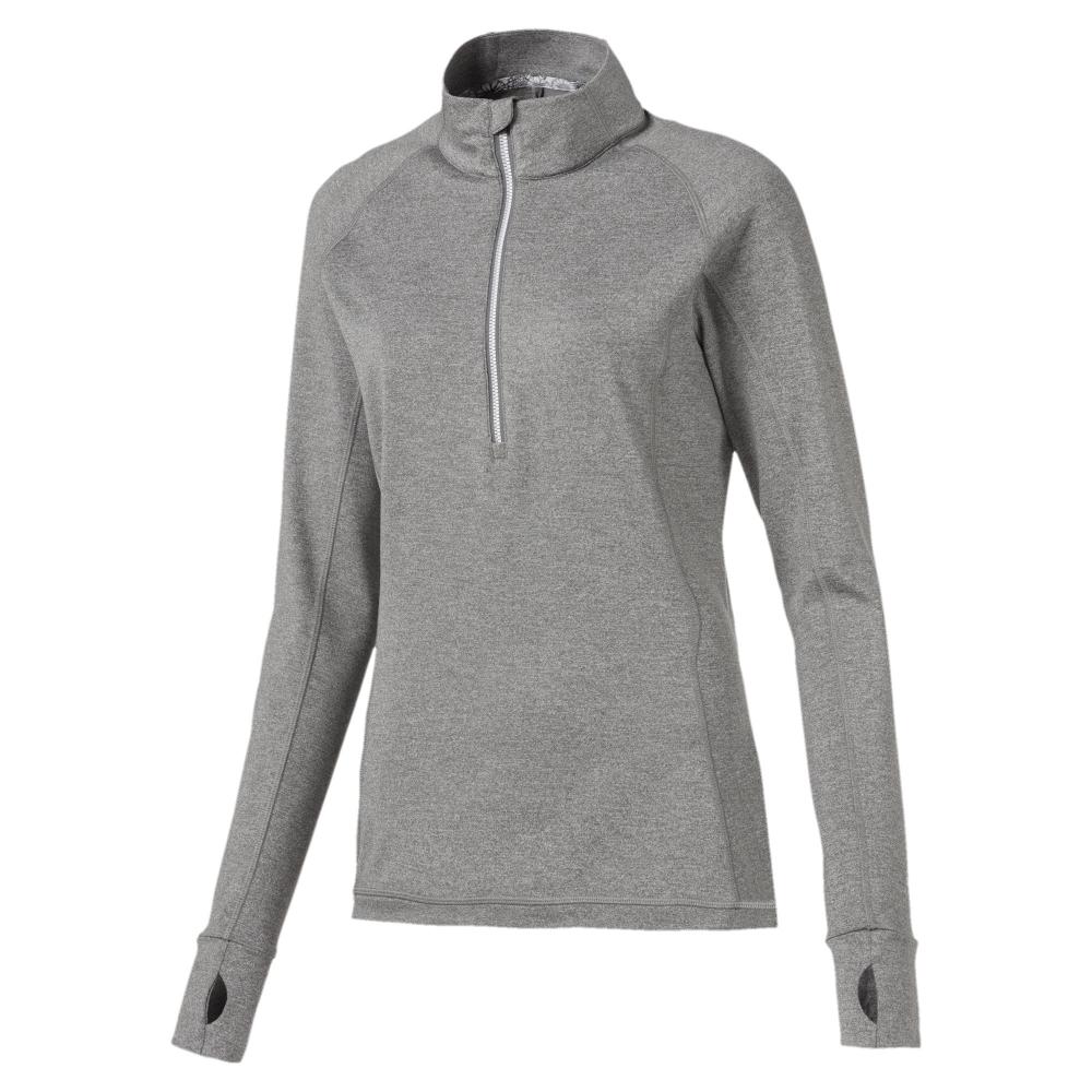Sweat training Gris Femme Puma Rotation 1/4 ZIP pas cher