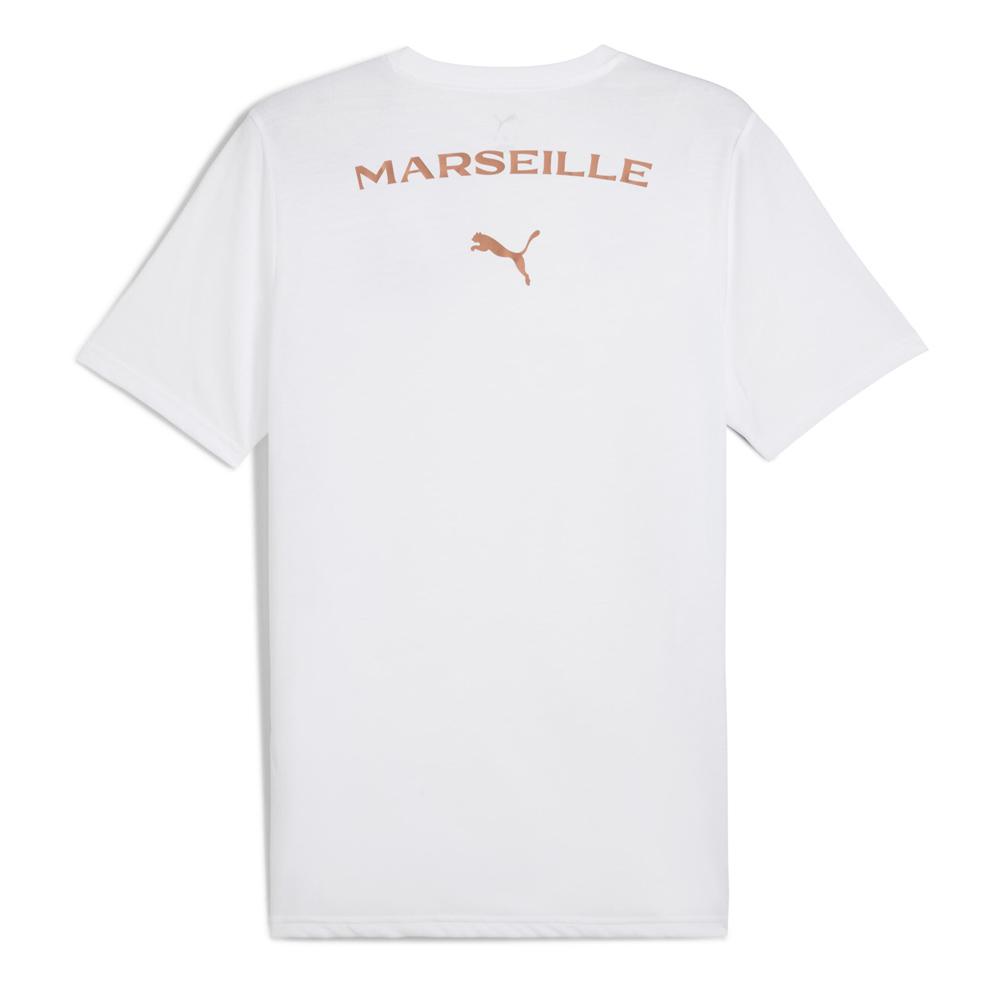 OM T-Shirt Blanc/Bleu Homme Puma Casuals vue 2