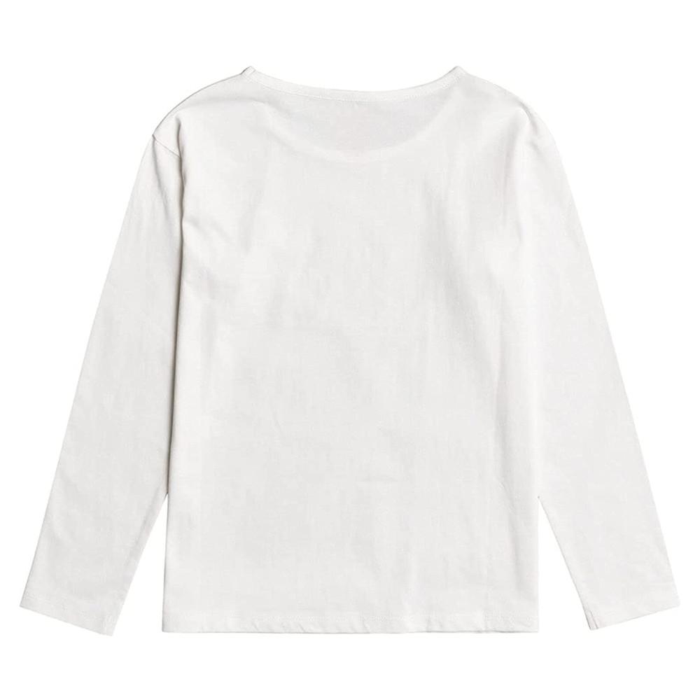 T-shirt Blanc ML Fille Roxy In The Sun vue 2