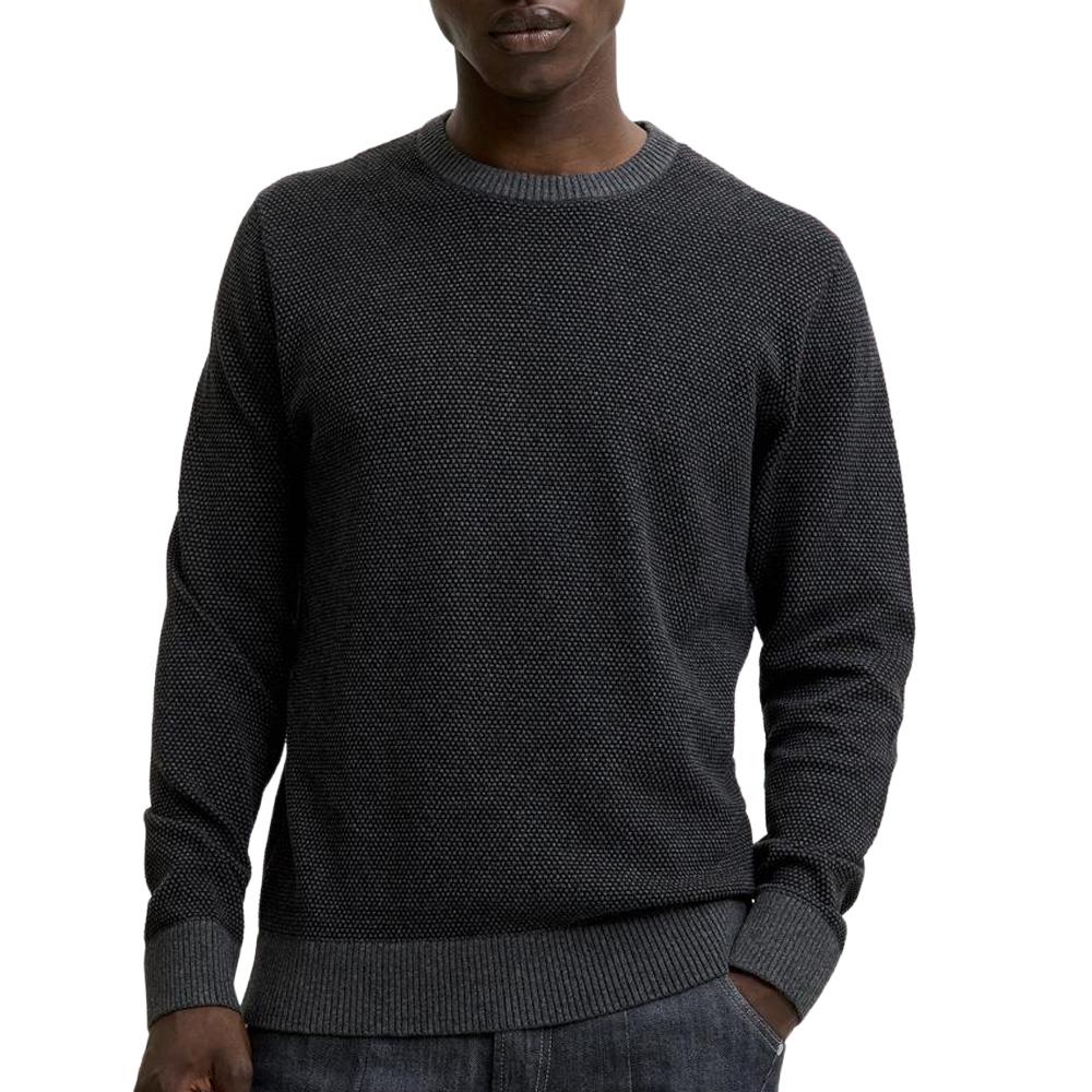 Pull Gris foncé Homme Jack & Jones Globe Knit pas cher