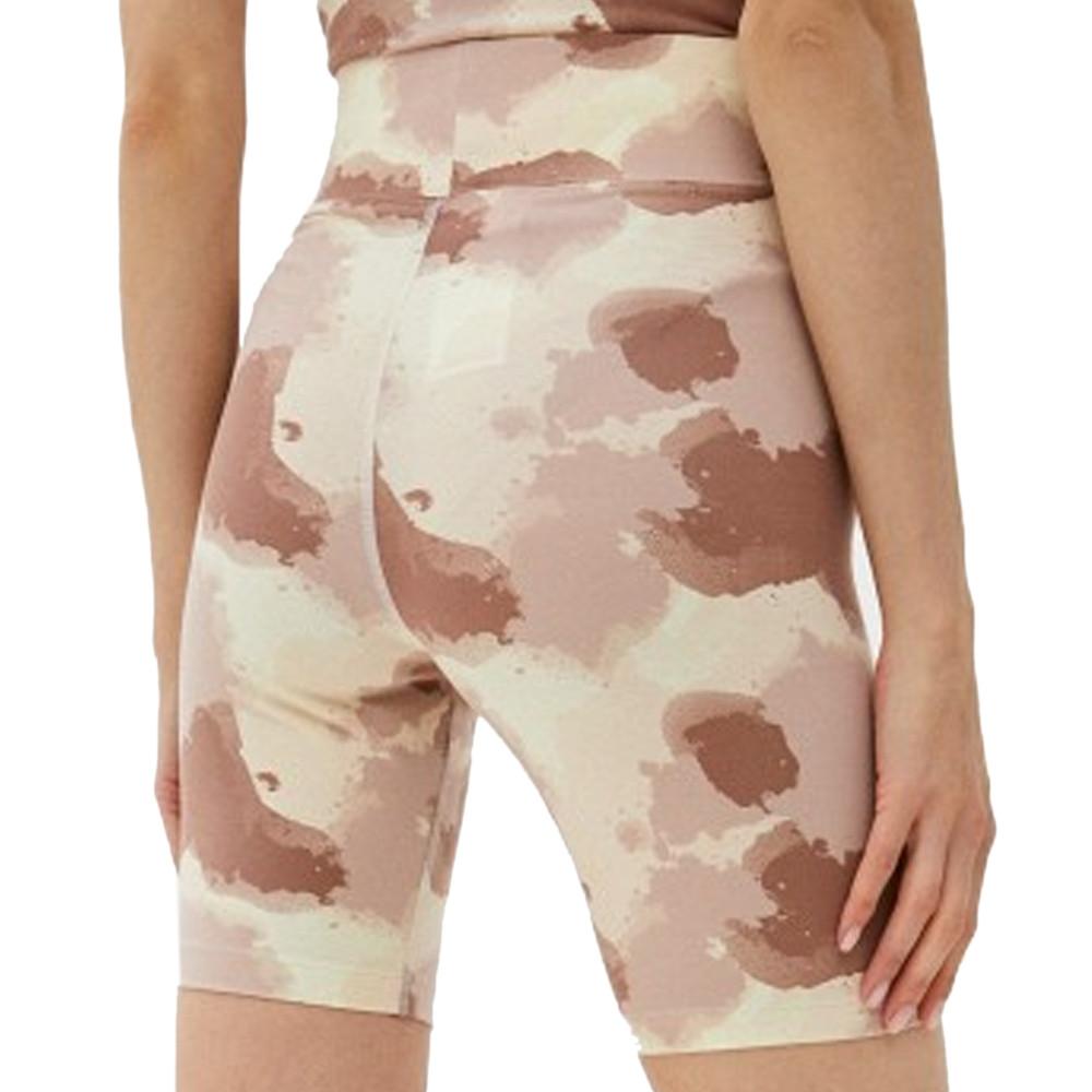 Short Cycliste Beige Camouflage Femme Nike vue 2