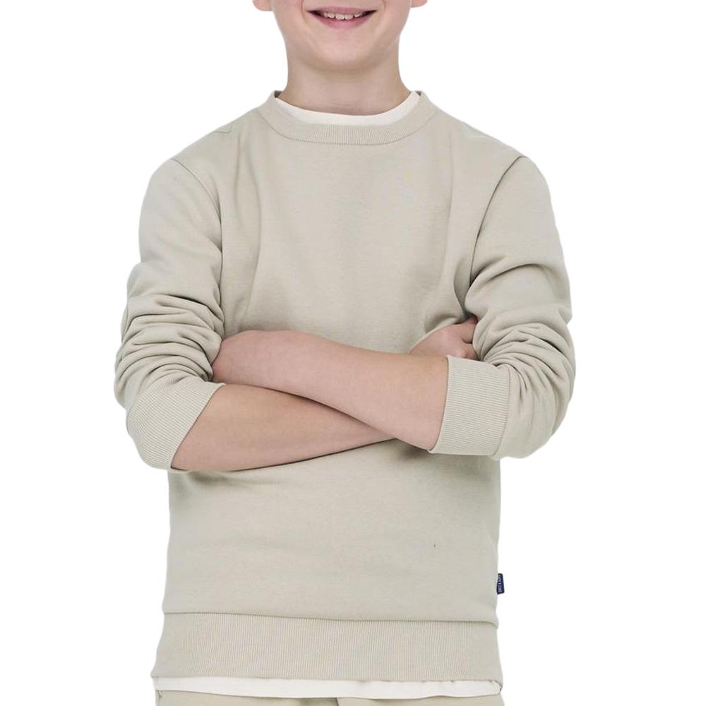 Sweat Beige Garçon Only & Sons Ceres Crew pas cher