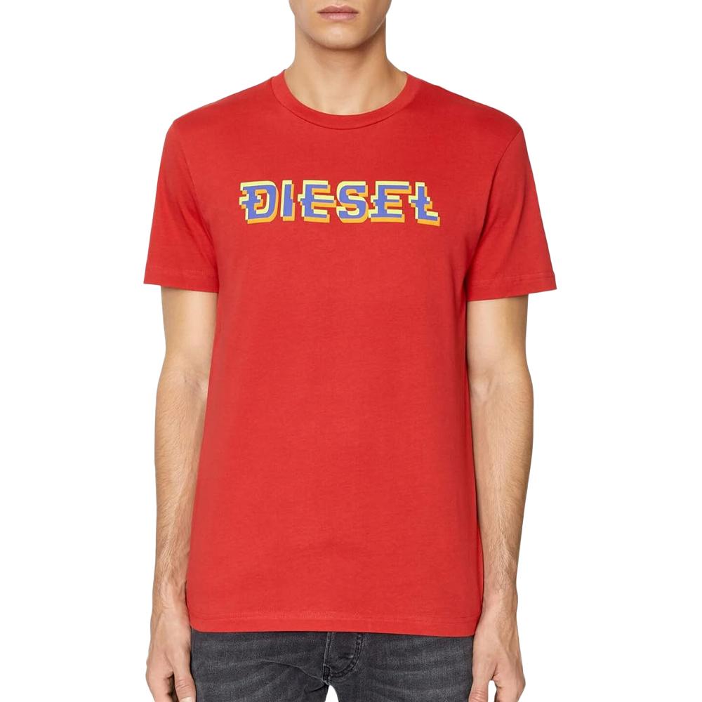 T-shirt Rouge Homme Diesel Diegor42A pas cher