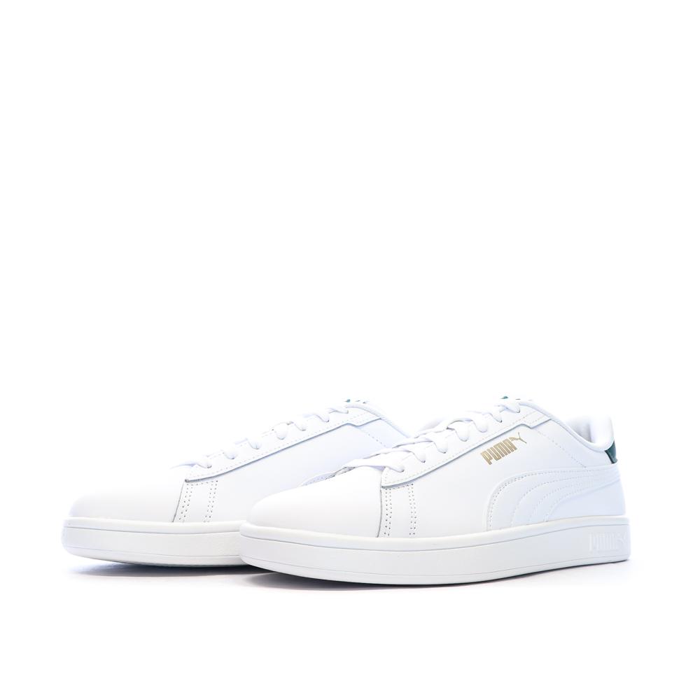 Baskets Blanches/Vertes Homme Puma Smash 3.0 L vue 6