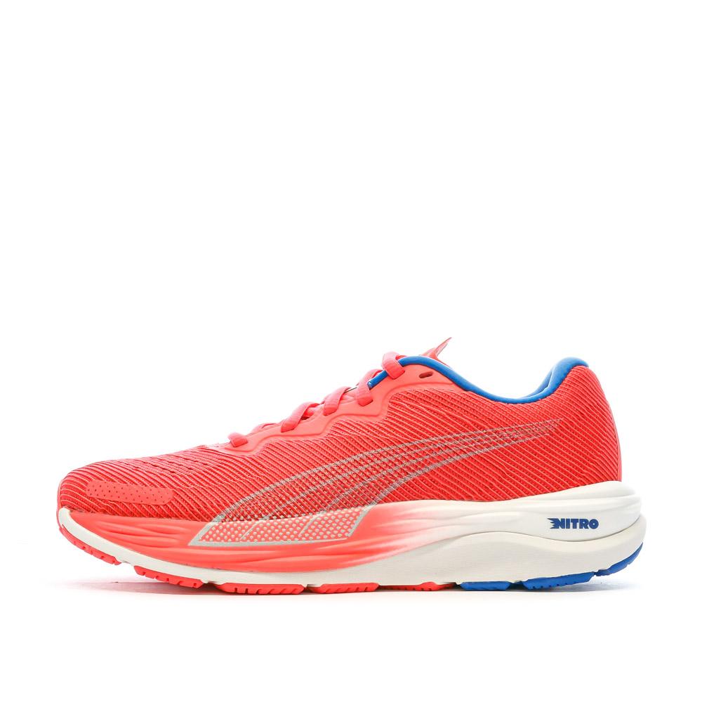 Chaussures de Running Rouge Femme Puma Velocity Nitro 2 pas cher