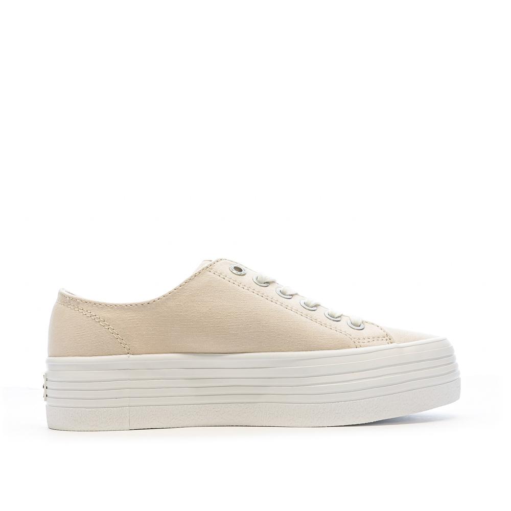 Baskets Beige Femme Calvin Klein Jeans Flatform vue 2