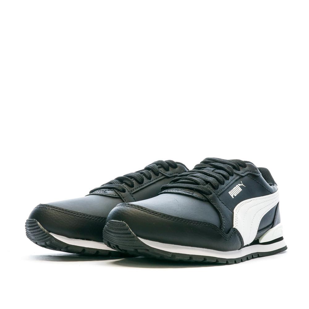 Baskets Noires/Blanches Garçon Puma St Runner V3 vue 6