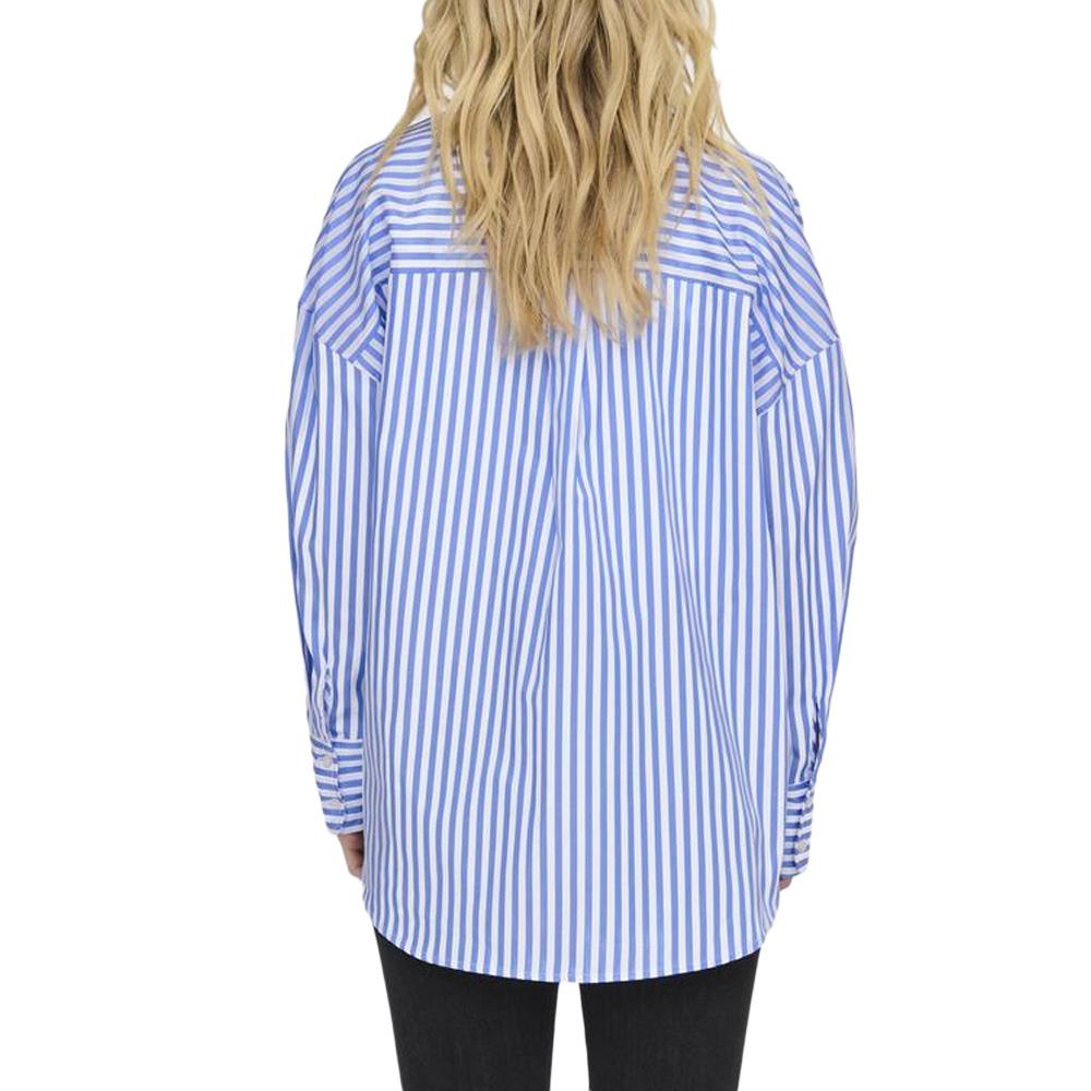 Chemise Blanche/Bleu Femme JDY Vesper vue 2