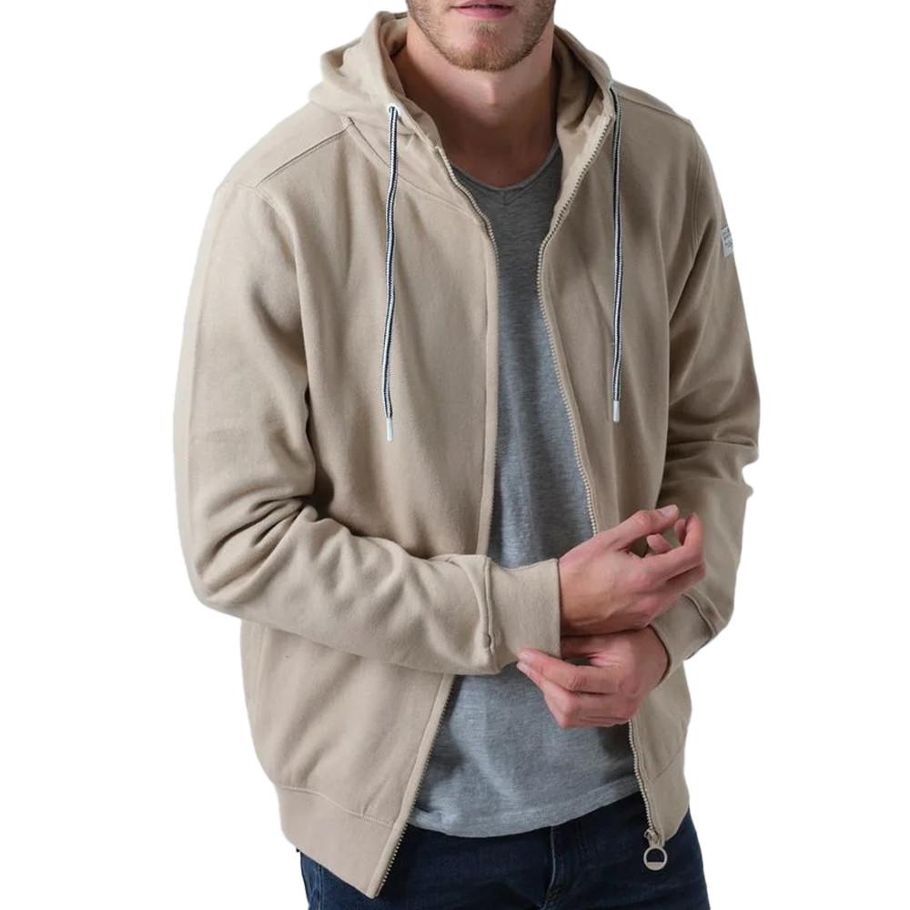 Sweat Zippé Beige Homme Deeluxe Cool pas cher