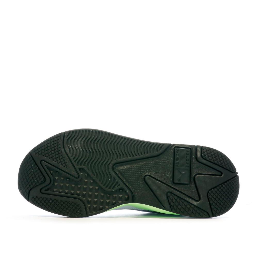 Baskets Blanche/Verte Homme Puma Rs-x Geek vue 5