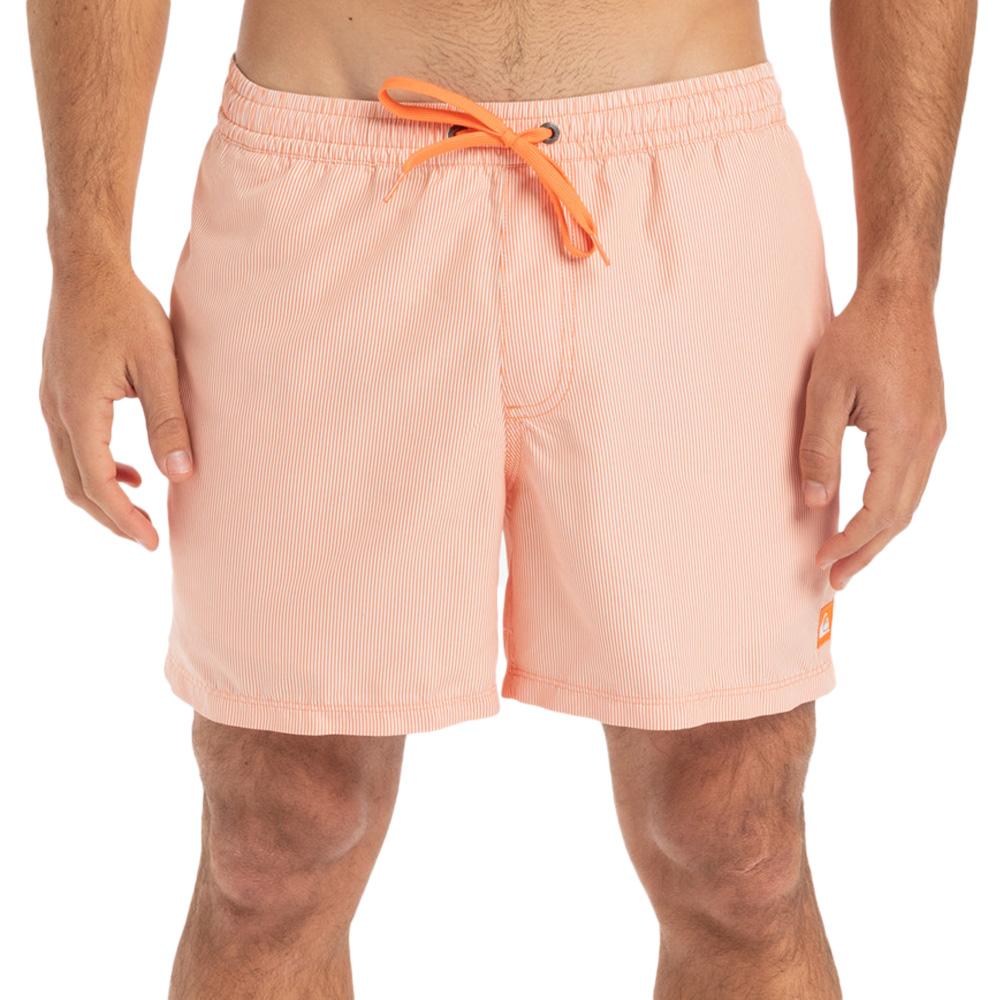 Short de bain Rouge Homme Quiksilver Deluxe 15 pas cher