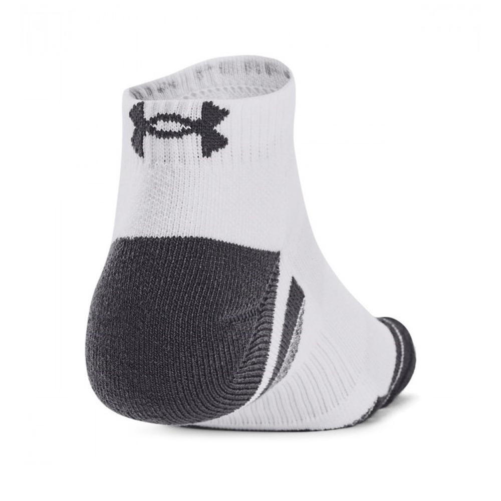 X3 Paires de Chaussettes Blanc/Gris Homme Under Armour Performance Tech vue 2
