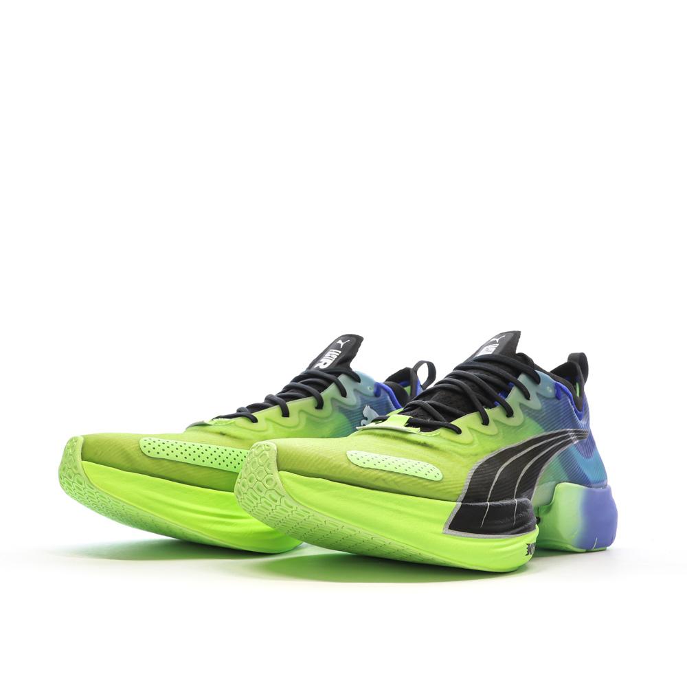 Chaussures de running Vertes/Bleu Homme Puma Fast vue 6