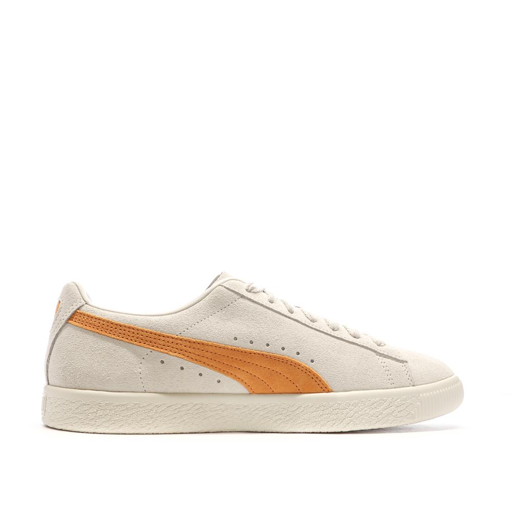 Baskets Ecru/Orange Homme Puma Clyde Og vue 2