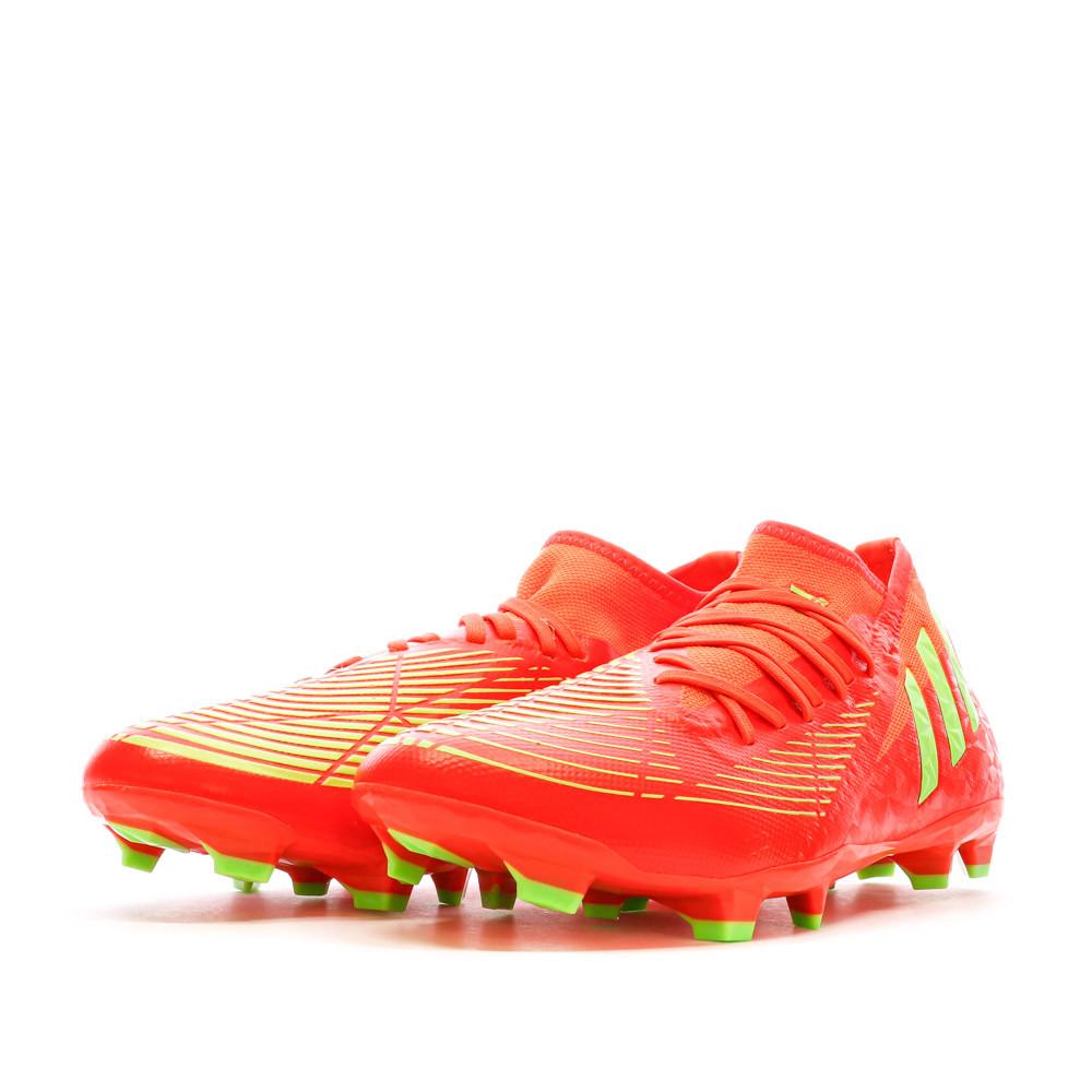 Chaussures de football Rouge Homme Adidas Predator Edge.1 vue 6