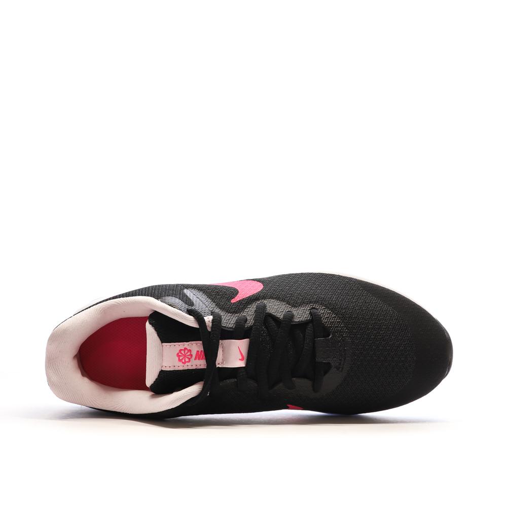 Baskets Noire/Rose Fille Nike Revolution 6 vue 4