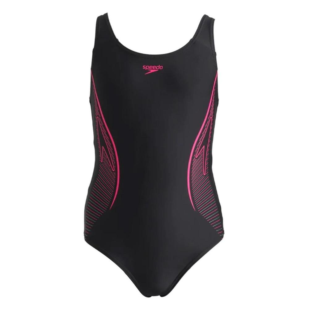 Maillot de bain Noir/Rose Fille Speedo Msbk pas cher